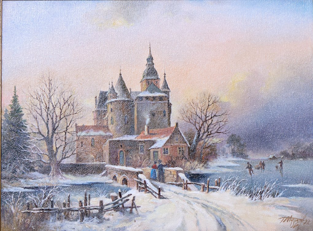 Winter Castle by the River